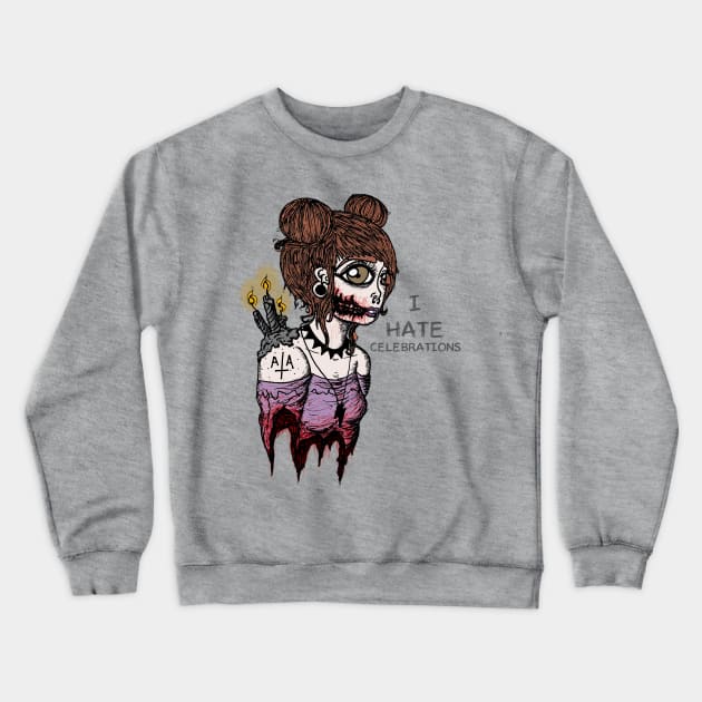 Birthday Vibes Crewneck Sweatshirt by NoisomeArt